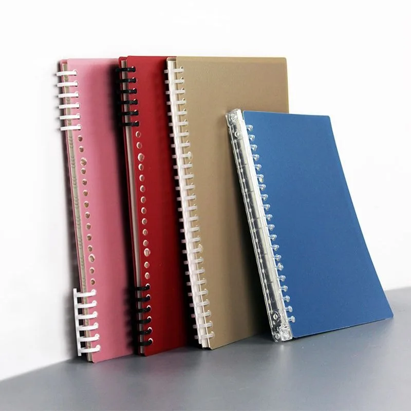 10Pcs Loose Leaf Binding Covers A4 B5 A5 30/26/20 Hole Notebook Binder Thickened Budget Replaceable School Stationery Supplies