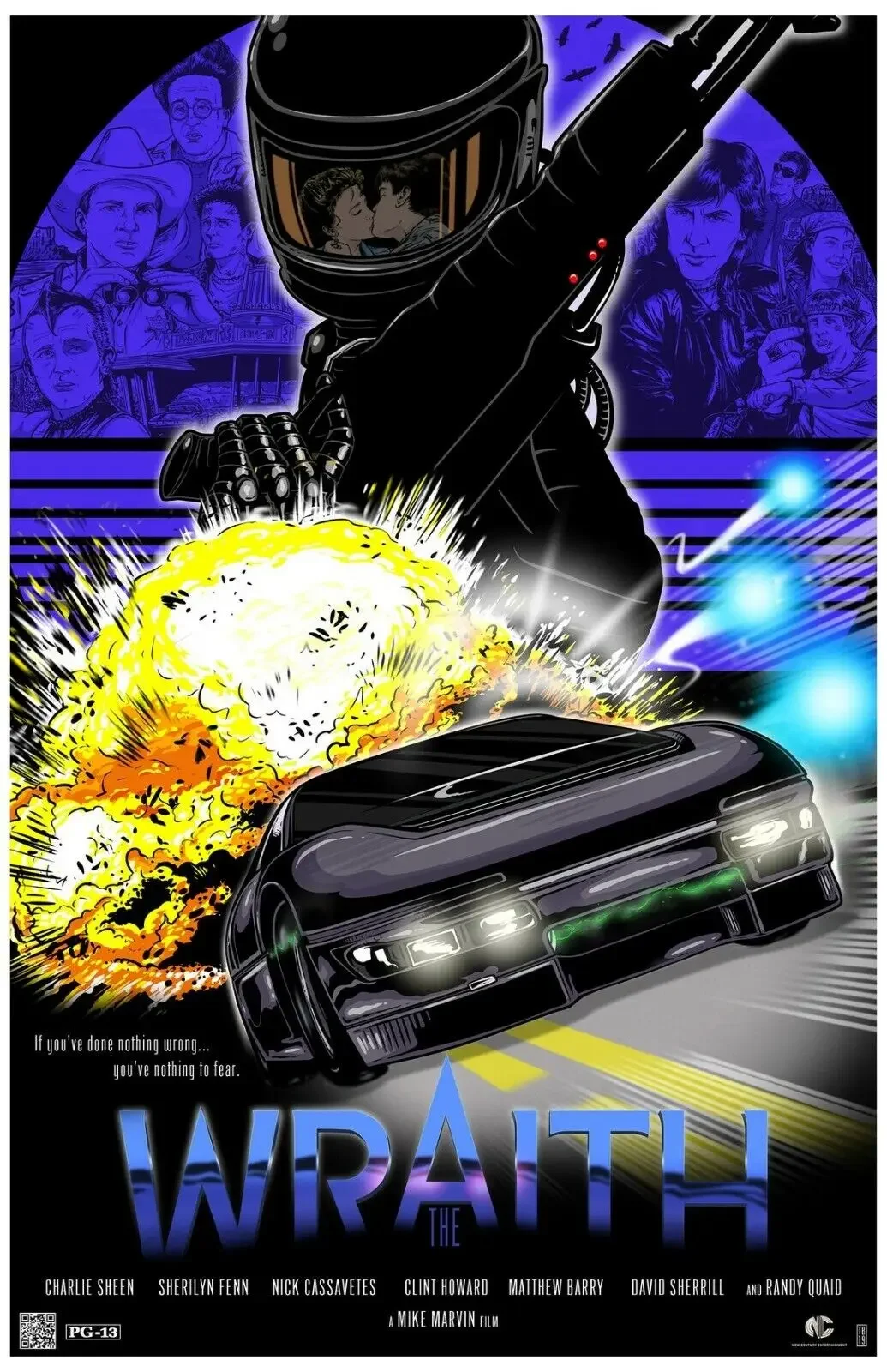 

The Wraith Movie， Art Picture Print Silk Poster ，Home Wall Decor