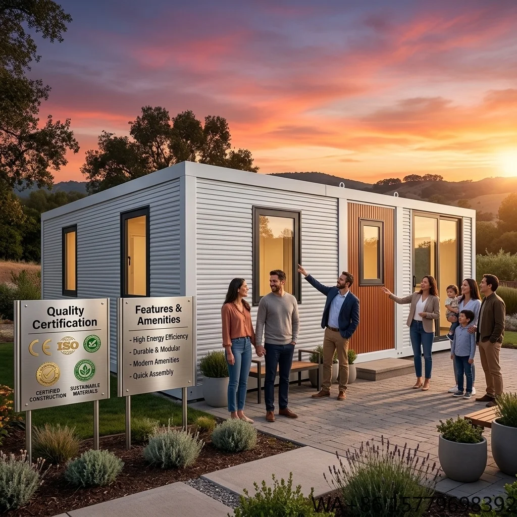 20Ft 40Ft Expandable Container Prefabricated House With Kitchen Villa Prefab Granny Flat Portable Home Casa Portable