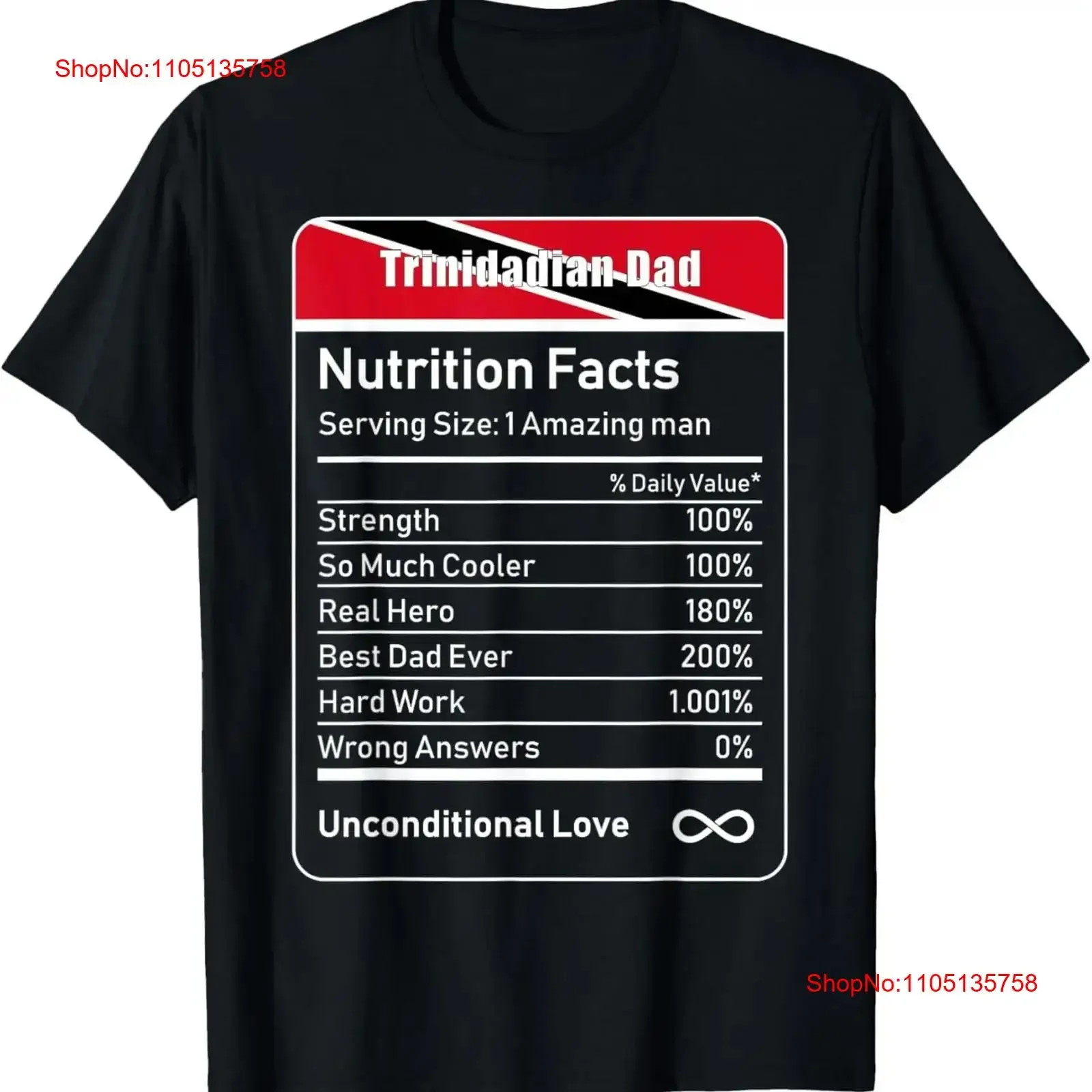 Trinidadian papa faits nutritionnels fête des pères t-shirt vintage lavé graphique confortable streetwear décontracté légèrement