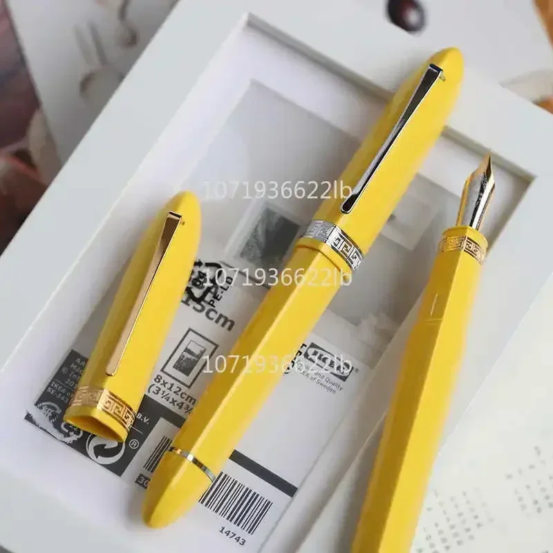 

MAJOHN V60 Creative Triangular Piston Resin Fountain Pen Polishing/Long Knife Nib Anti-roll Silky Grip Writing Student Gift