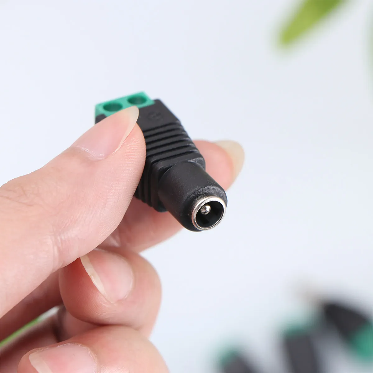 10Pairs 2.1x5.5mm Male Female Dc Power Plug Connectors Adapters for LED Strip Lights Cctv Camera No Solder Required