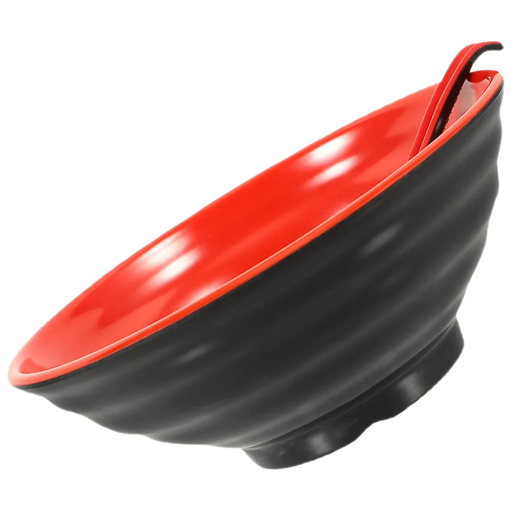 Juego de Ramen japonés, tazón grande para sopa de fideos, apto para microondas, vajilla de cocina reutilizable, diseño suave, multiusos para el hogar, 1 Juego