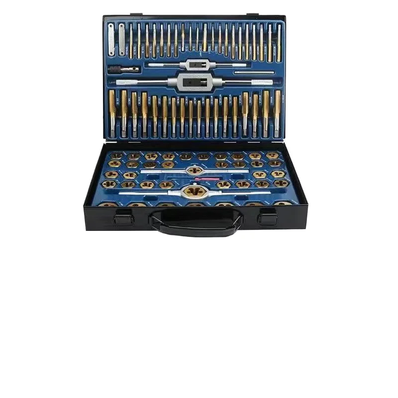 86pcs Tap Die Set Bearing Steel M3-M16 Metric Thread Combination Tools Kit DIY Kit Durable Wrench Screw Threading Hand Tool Sets