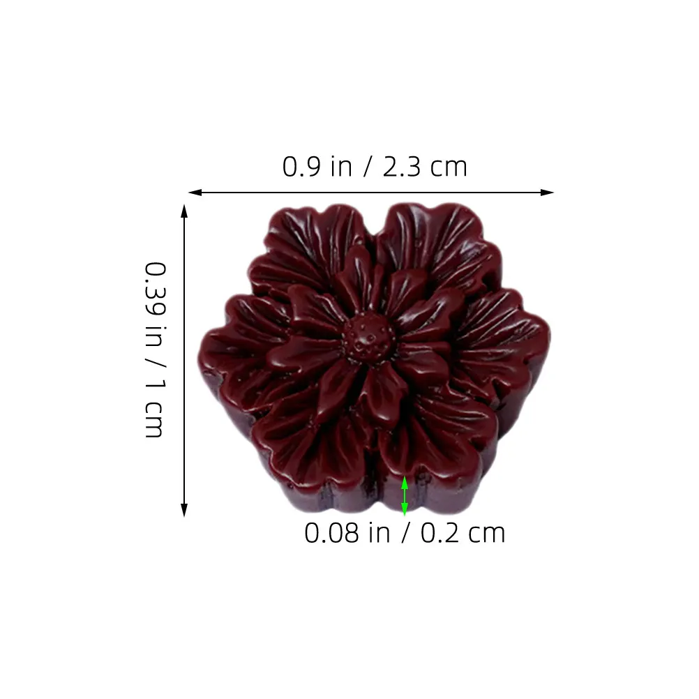 30Pcs Artificial Chocolate Models Glossy Lifelike Texture Resin Food Props for Pretend Play Dessert Displays Tabletop Decor