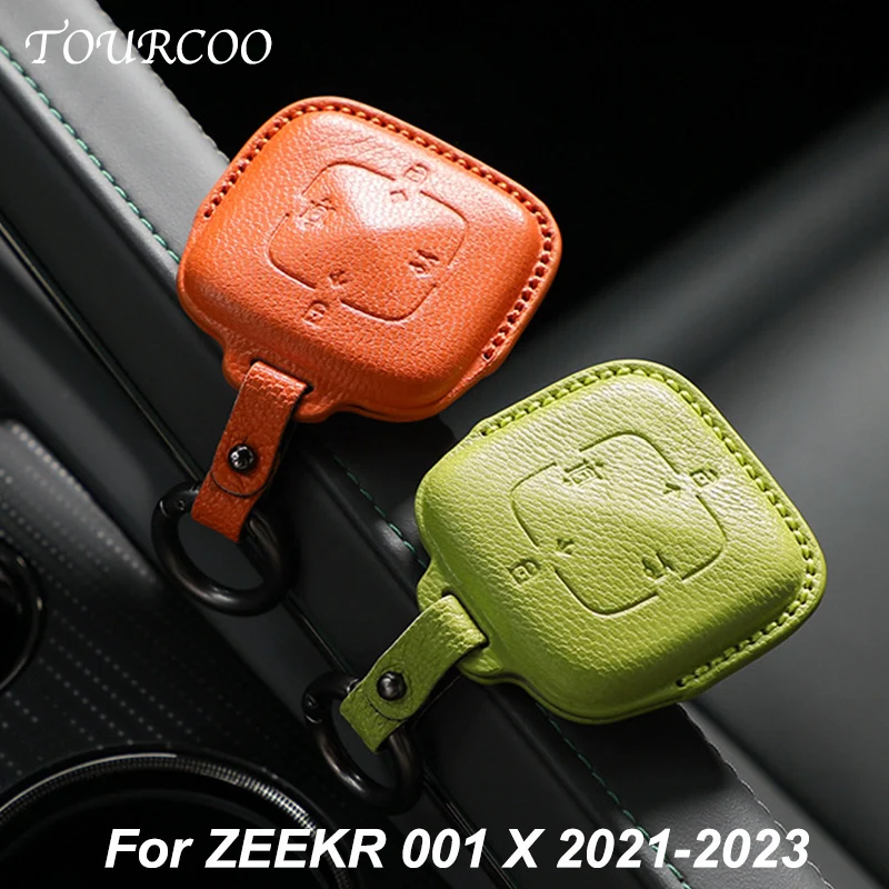 

For ZEEKR 001 X 2021 2022 2023 Car Sheepskin Key Buckle Case Keychain Key Car Accessories