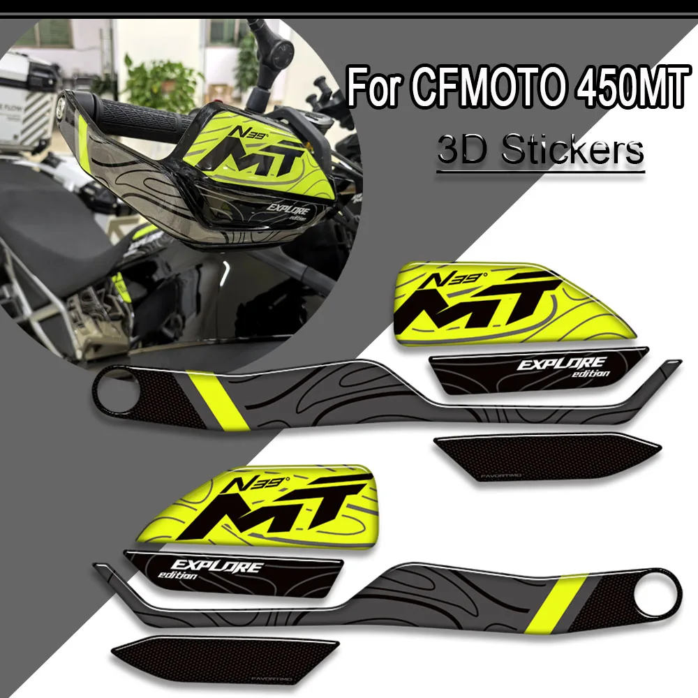 Per CFMOTO 450MT 450 MT Logo Adventure Bike CF MOTO Protezione serbatoio Pad Manopole Kit Ginocchio Carenatura Parafango 3D Adesivi Decalcomanie