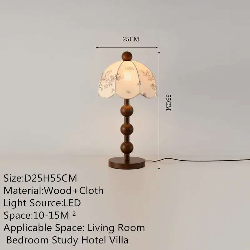 SAMAN Contemporary Creativity Table Lamp American Retro Art Living Room Study Villa Hotel Bedroom LED Bedside Desk Light
