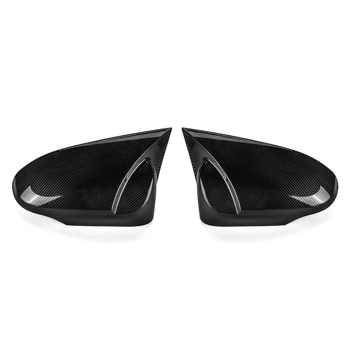 RM-CAR Mirror Cap Cover For Toyota Camry 2012 2013 2014 2015 2016 2017 Glossy/Carbon Door Side Wing Rear View Mirror Cover Cap