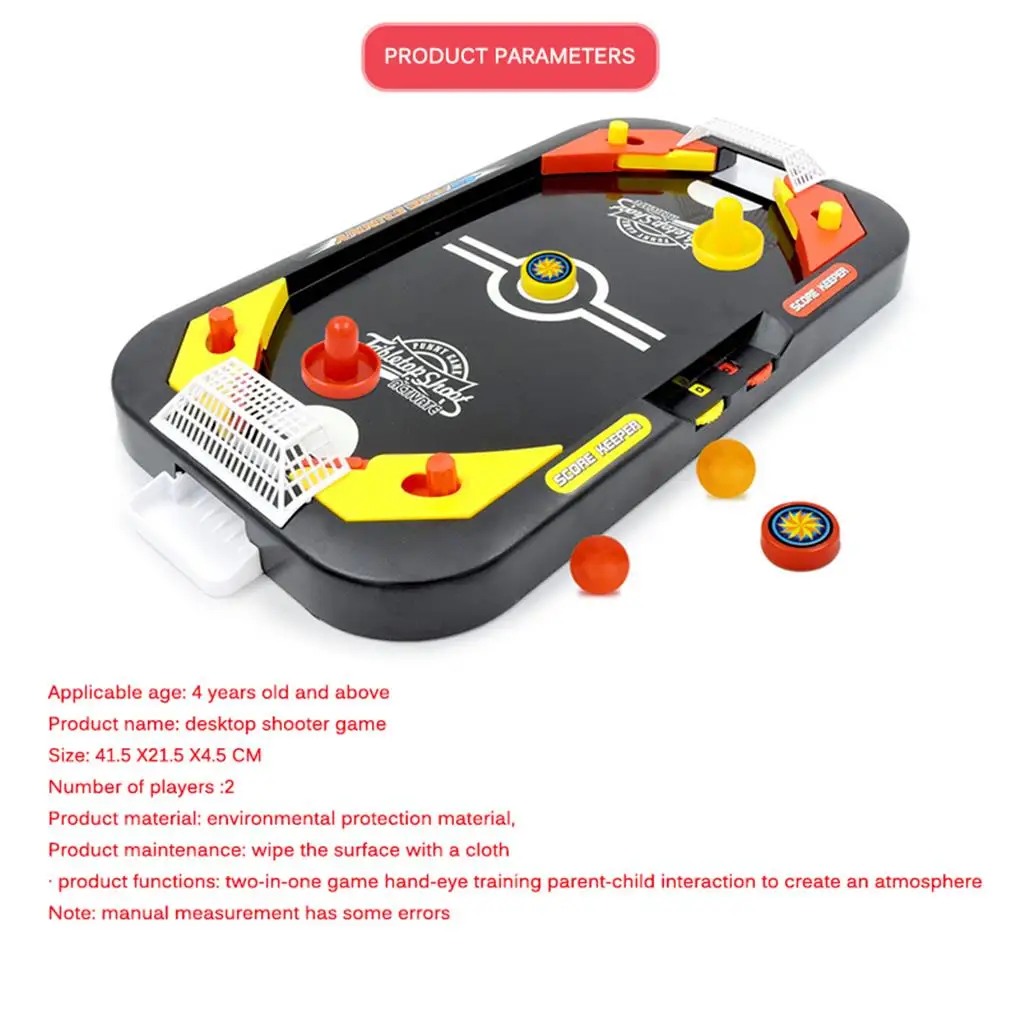 Desktop Battle 2 in 1 Mini Air Hockey Table Educational Toys Indoor