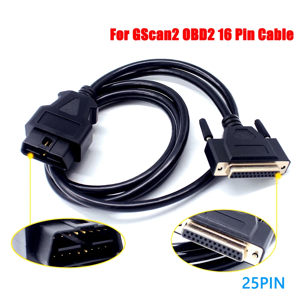 For GScan2 OBD2 16Pin to 25Pin Diagnostic Cable G1PDDCA001 G1PDDC A006 Connects Main Test Line OBD2 Gscan 2 16PIN VS Gscan3