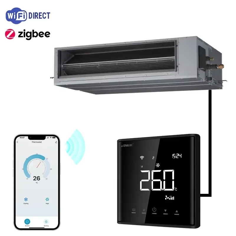 Ogeneral Smart AC Thermostat Wifi Thermostat for Fujitsu CN14 Port Ogeneral VRV VRF Indoor Unit Alexa Google Voice Control