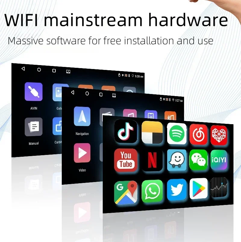 2025 Android Car Radio Dvd Player Screen Stereo o Navigator Gps Dsp 1 din Car-play 360 for Universal Car