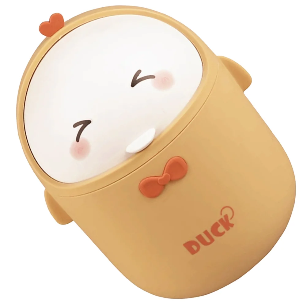 

Elegant Mini Desktop Trash Can Small Waste Basket Car Cute Rubbish Bin