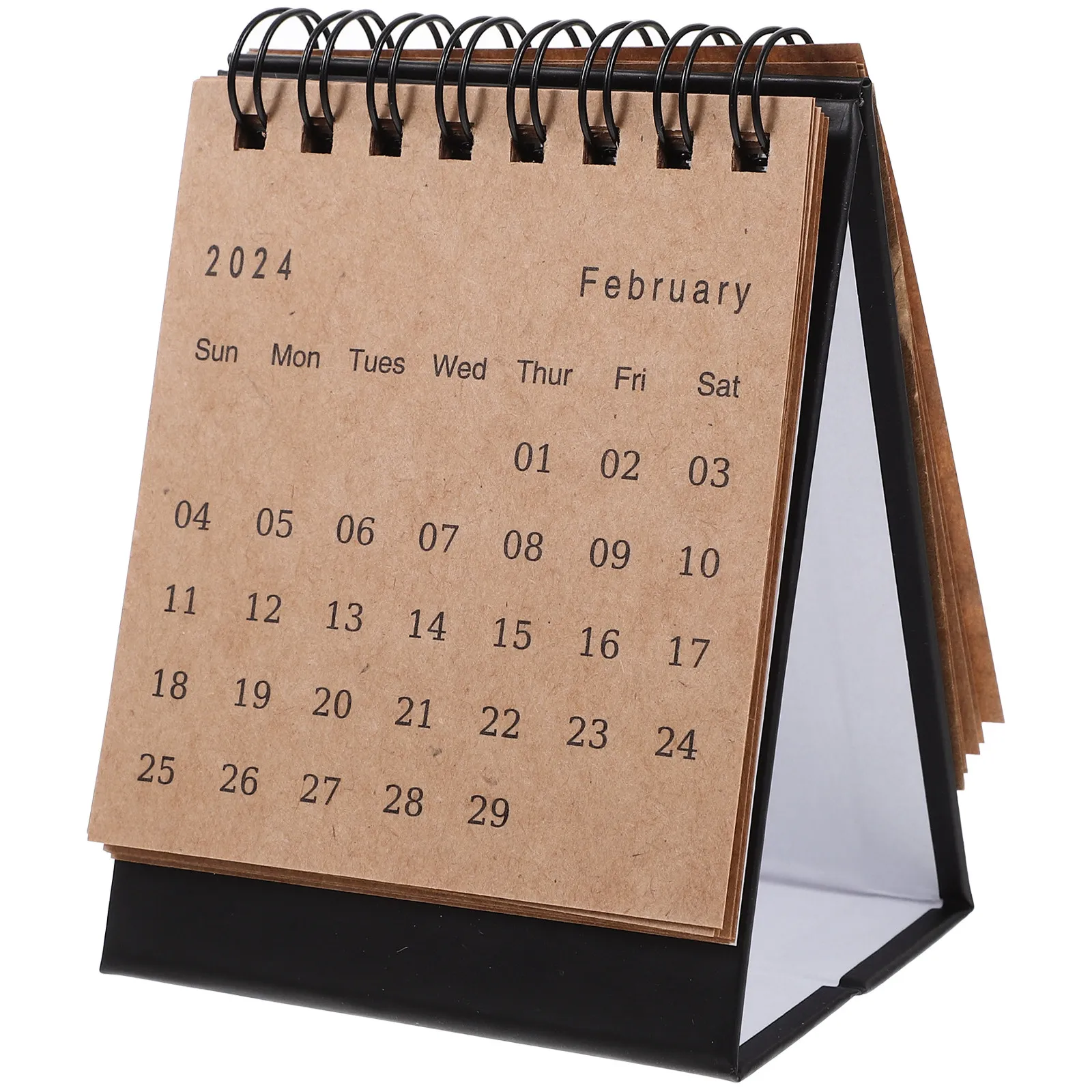 

Standing Desk Calendar 2024-2025 Mini Flip Calendar for Table Stylish Desktop Decor Daily Reminder Birthday Tracker