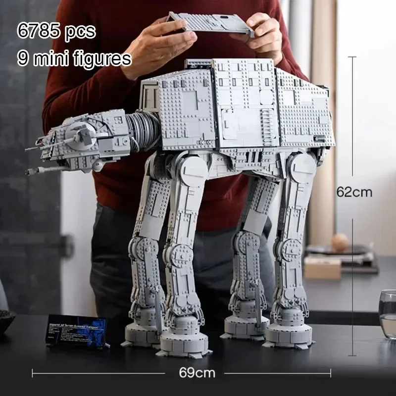 

6785pcs AT-AT Building Blocks 75313 Model Large Collectible Bricks Kids Adults Toy Birthday Christmas Gifts Compatible