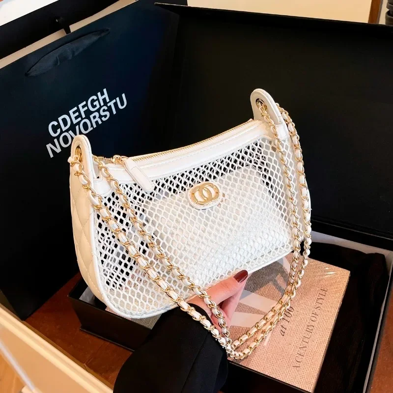 Borsa a tracolla da donna chic in pelle, borsa a tracolla classica elegante delle famose borse di marca di lusso firmate