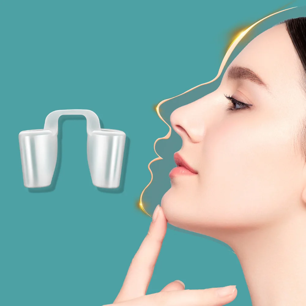Rhinoplasty Silica Gel Nose Clip Postoperative Clear Crooked Nose Correction Fixator Silicone Shaping Clip Nostril Support Tool