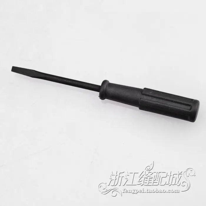 Medium Slotted Screwdriver Full length 8.5cm Black Color