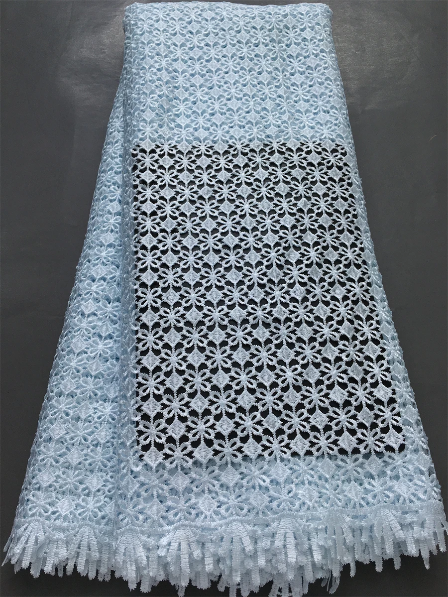 أحدث أقمشة الدانتيل الأفريقي جبر 5 ياردة 2025 جودة عالية النيجيري للذوبان في الماء أقمشة الدانتيل للنساء فساتين الزفاف