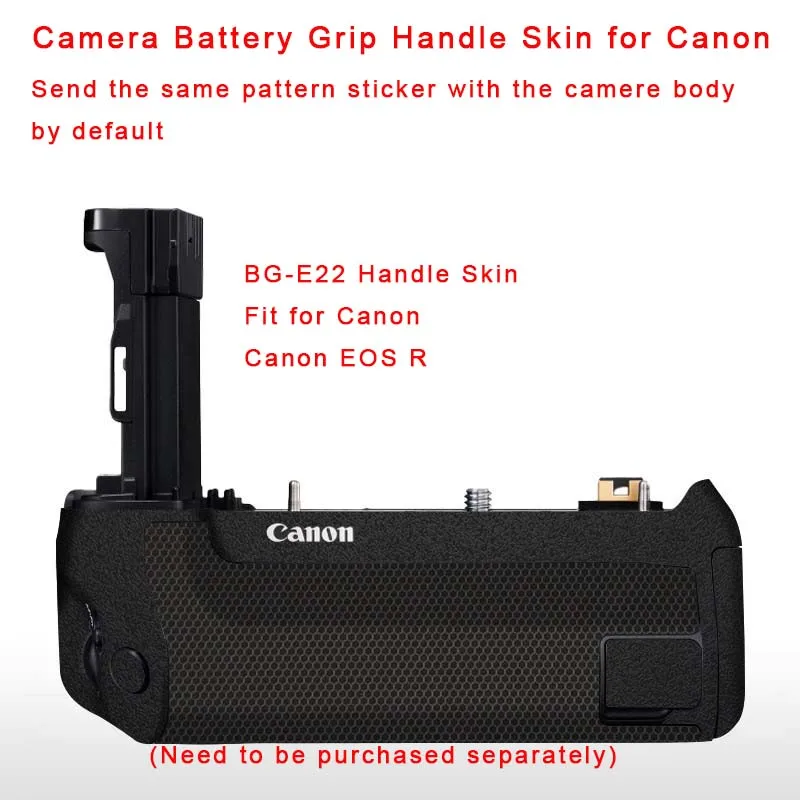 Camera Battery Grip Handle Premium Skin Decal Wrap Film Protector Sticker for Canon EOS BG-R10 BG-E22 WFT-R10C CF-R20EP BG-R20