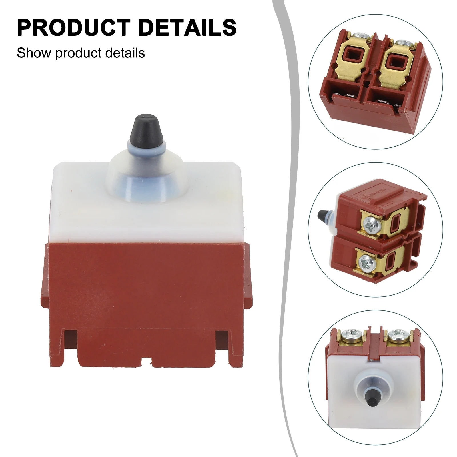 For DGA452 Angle Grinder Switch Part Replacement Sturdy 650579-7 Accessories Brushless Compact Cordless4-1/2inch