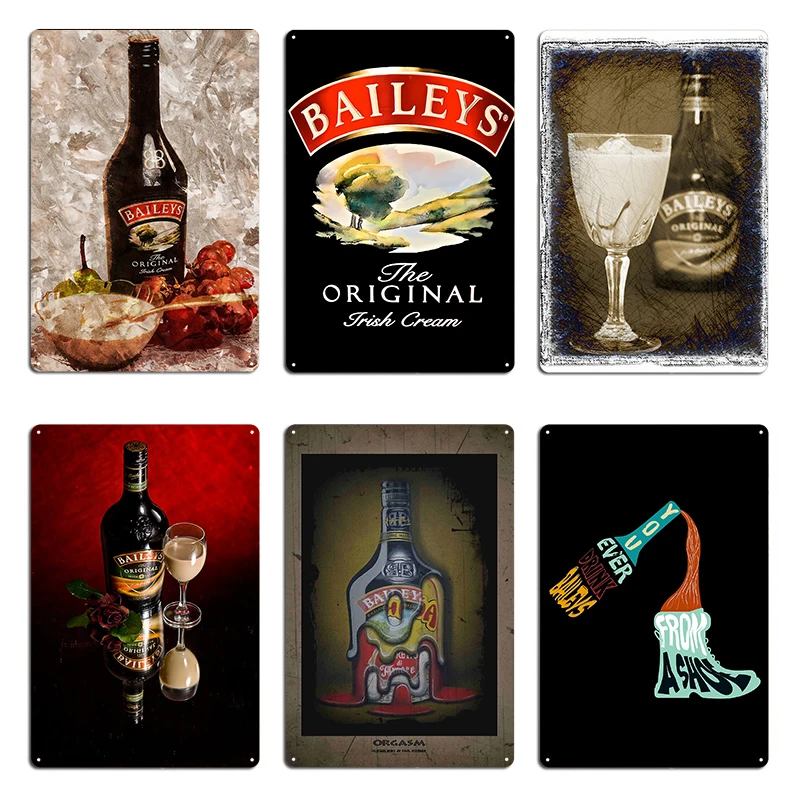 Baileys Creamirish Orgasm You Ever Drink Baileys From A Shoe Metal Sign Pub Garage Plaques Pub Decoration Tin Sign Poster