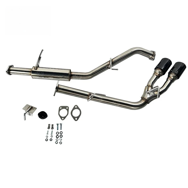 Exhaust System Carbon Dual Tail Tip Muffler Exhaust Pipe Performance Exhaust System For Toyota Hilux Revo 2015-2023