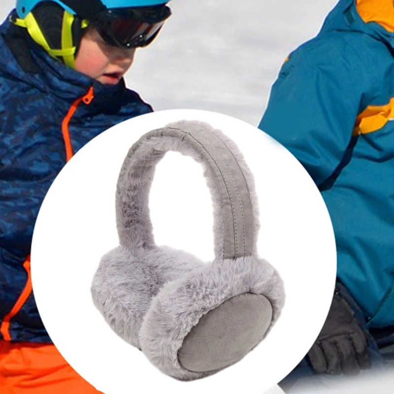 Plush Ear Warmer for Students Adult Windproof Winter Earmuff Eye-Catching Multiple Color Can Choose Skiing Keep Ear Warm