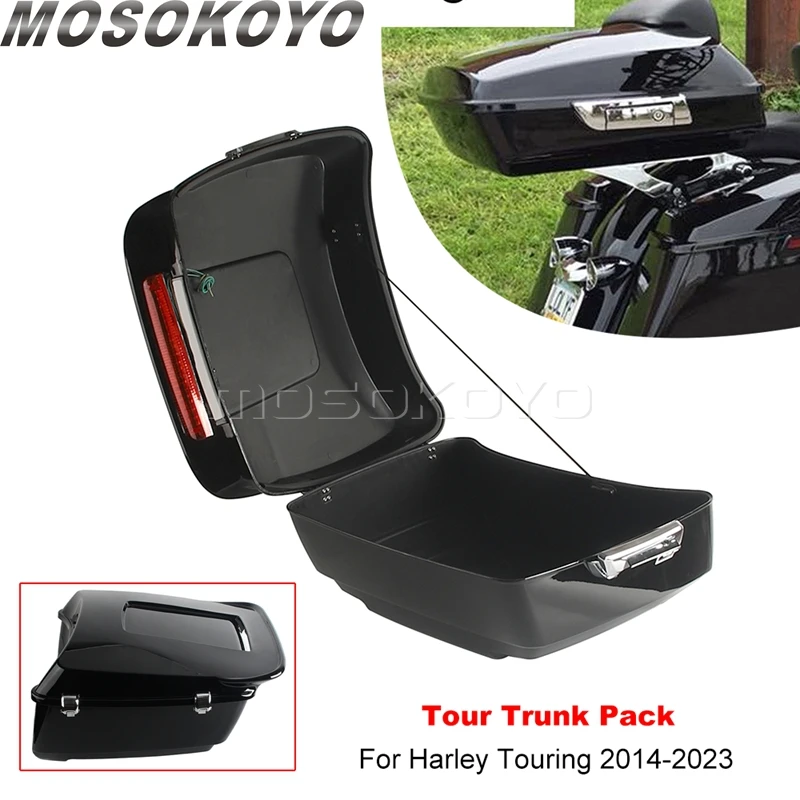 

For Harley Touring CVO Road Street Glide Special FLHXS FLHXSE FLHX Motorbike Latches Tail Bag Trunk Top Box Case Tour Trunk Pack