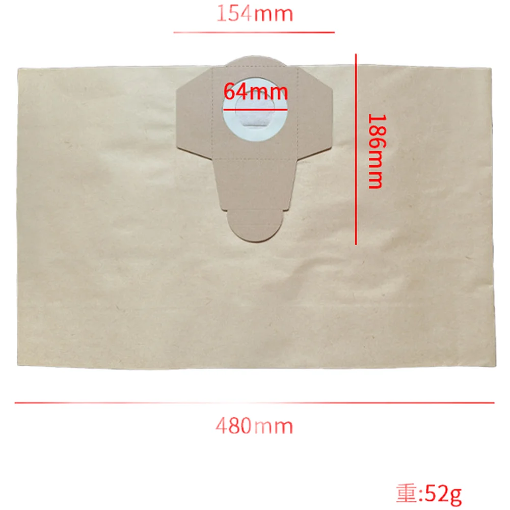 Dust Bags for For midea 15L and 20L Vacuum Cleaner Units 10-Pack Paper Type Filters Supporting Ongoing Vacuum System Operation