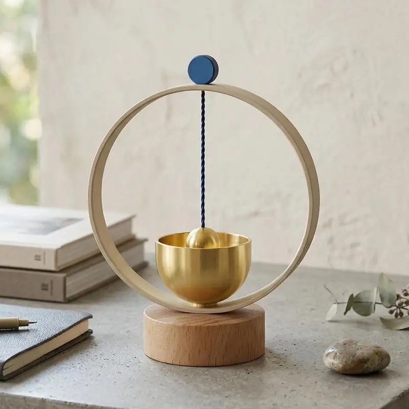 Carillon éolien de méditation yoga, instrument spirituel de guérison à 7 métaux pour salle zen, ornement de jardin extérieur