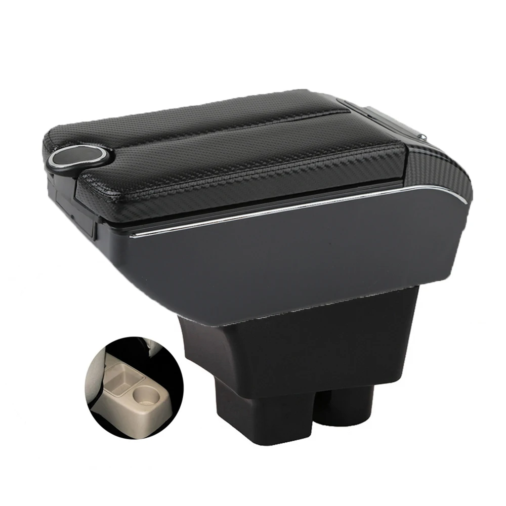 For Skoda Fabia Roomster Armrest Box Skoda Fabia II 2 Storage Box Arm Bracing central control panel elbow support for drivers