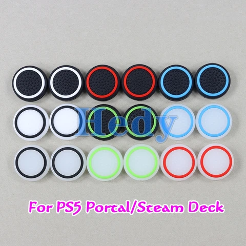 2PCS For PS5 Portal Luminous Thumb Grip Cap Silicone Soft Joystick…