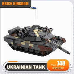 MOC Military Toy Model Army Ukraine Main Battle Tank Building Block Kit Tracked Armored Vehicle Bricks Toys Children Adult Gifts