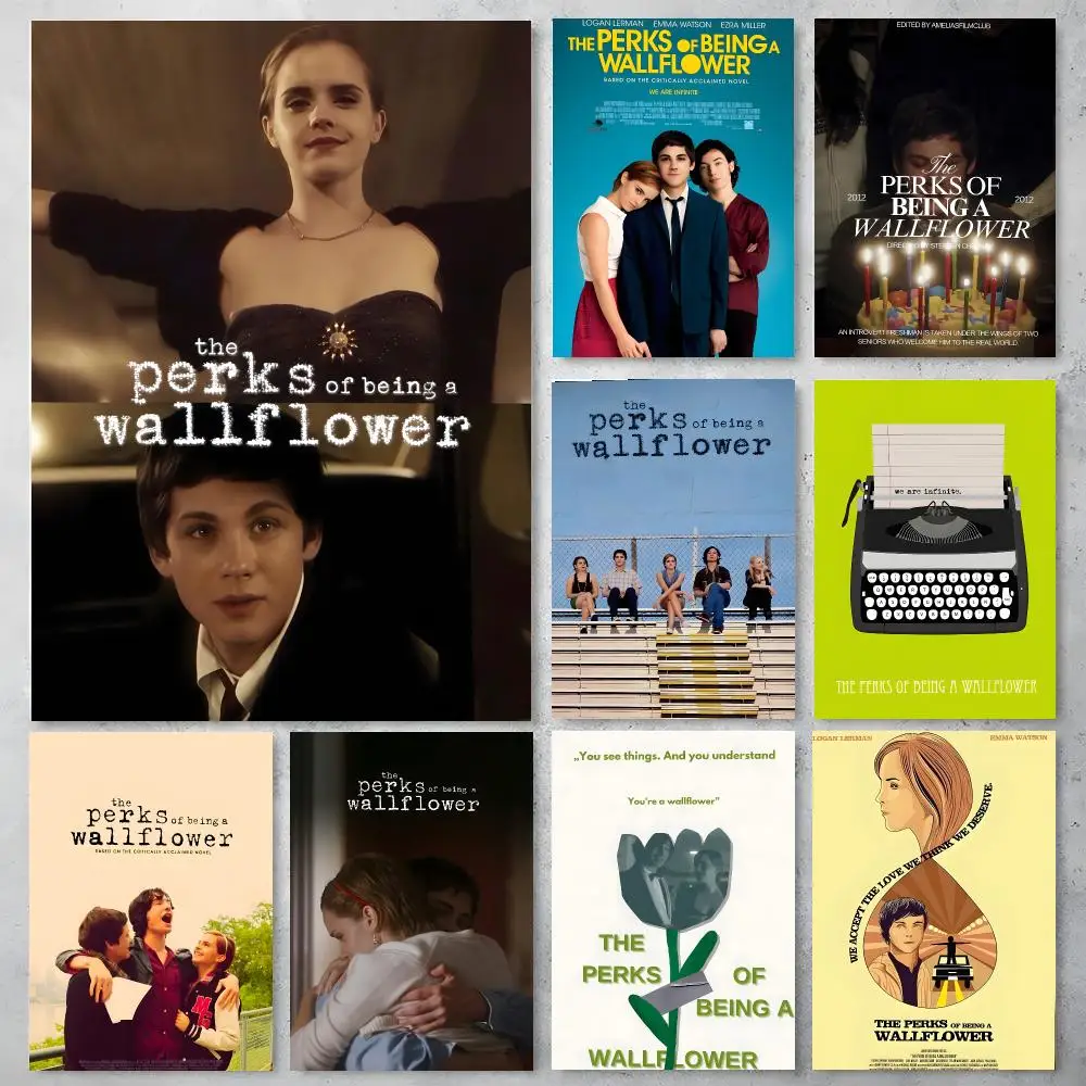 The Perks of Being A Wallflower Poster Poster Stickers Painting Mural HD Wall Decals for Bedroom Living Room Home Self-Adhesive
