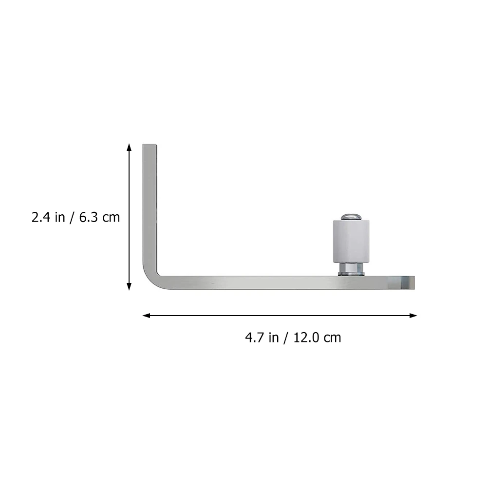 

1pc Floor Rail Sway Stopper Sliding Barn Door Stops Adjustable Guides Silver Stoppers Stainless Durable Hardware