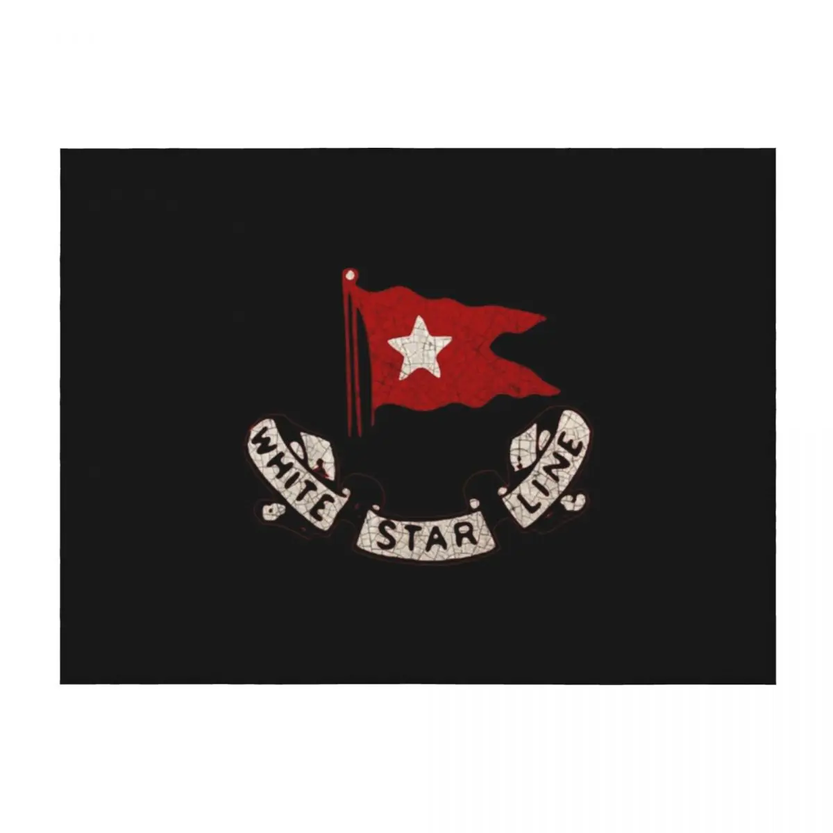 

White Star Line T-ShirtWhite Star Line T-Shirt_by Midcenturydave_ Throw Blanket Hairy For Baby Blankets