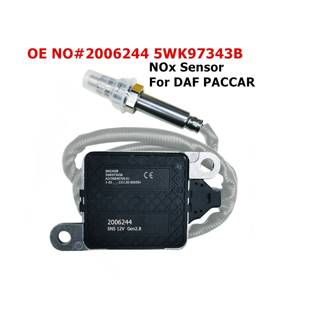 Applicable DAF sensor 5WK9 7343B 2006244 square four-pin black connector 12V nitrogen and oxygen sensor