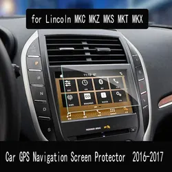 Car GPS Navigation Screen Protector for Lincoln MKC MKZ MKS MKT MKX Interior Tempered Glass Protect Film Accessories 2016-2017
