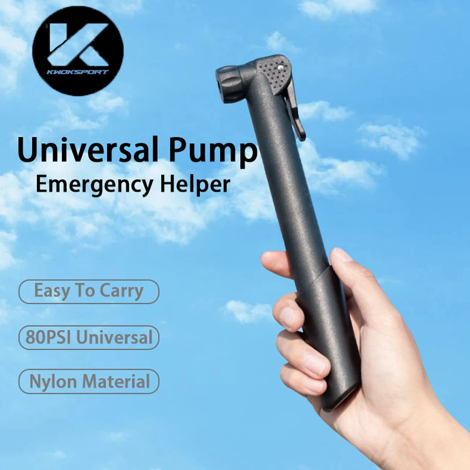 

Mini Bicycle Pump Portable Mountain MTB Road Bike Hand Air Pump Tire Inflator Schrader Presta Valve Cycling Pump Lightweight