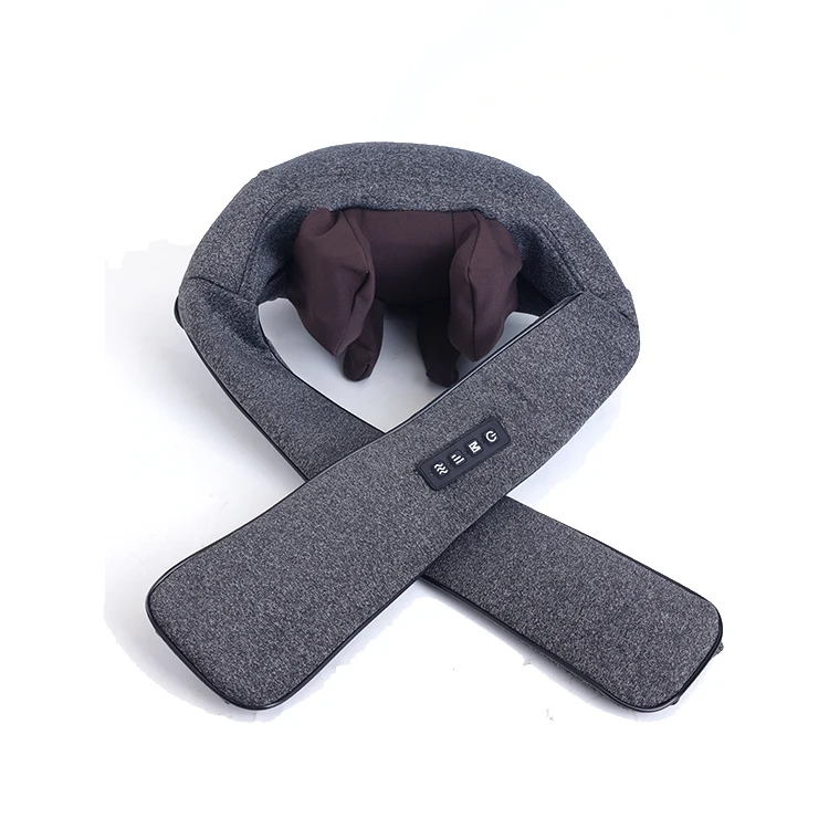 Wireless 3D Kneading Pillow, Electric Shiatsu Back Neck Shoulder Massager, Heat Deep Tissue Relief Machine