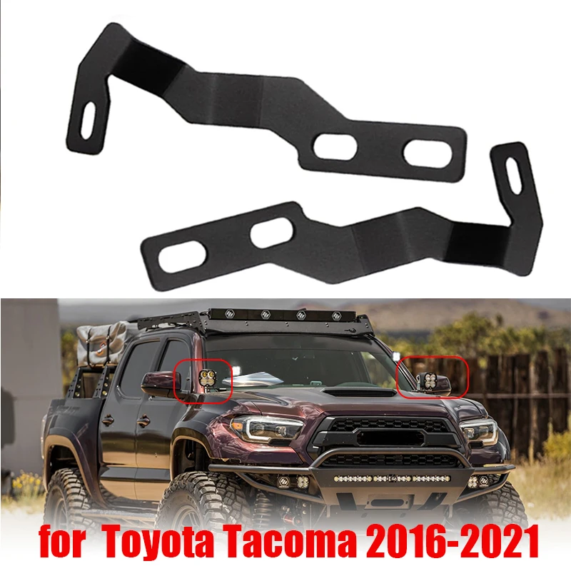 

Кронштейн противотуманных фар для Toyota Tacoma 2016-2021, низкопрофильные кронштейны для фар, комплект светодиодных фонарей, держатель точечного светильника