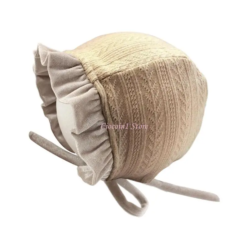 

Y1UB Bonnet Caps Winter Hat Princess Baby Sun Hats Newborn Photography Props