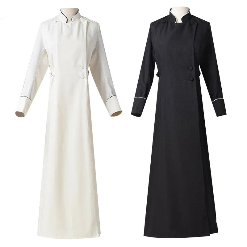 

Adult loween Medieval Costume Bla Brown Priest Long Robe Stage Performance Cosplay Women's Men's Mid-Season New Arrival