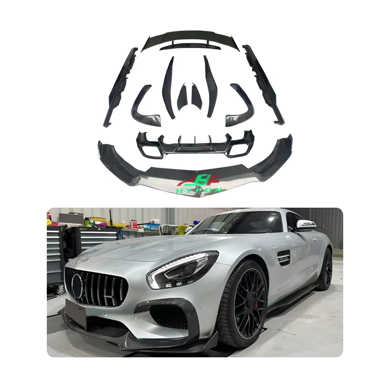 

For Mercedes-Benz AMG GT GTR GTC 2014-2018 Upgrade High-quality AMG BrABU-style Carbon Fiber Body Kit Plug and Play