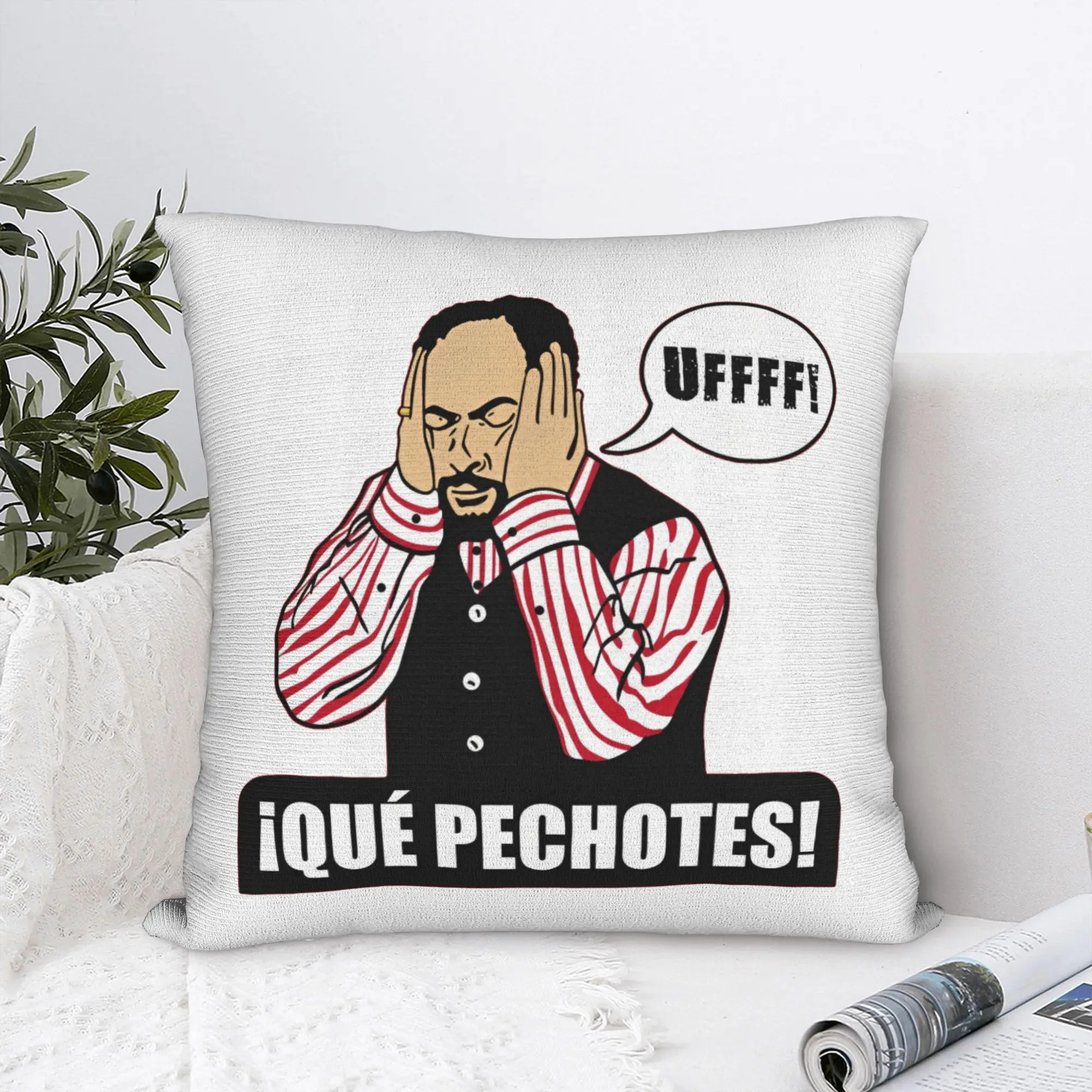Funda de almohada cuadrada Antonio Mariscos Recio, fundas de cojín divertidas con forma de meme, decoración personalizada con cremallera, funda de almohada para el hogar
