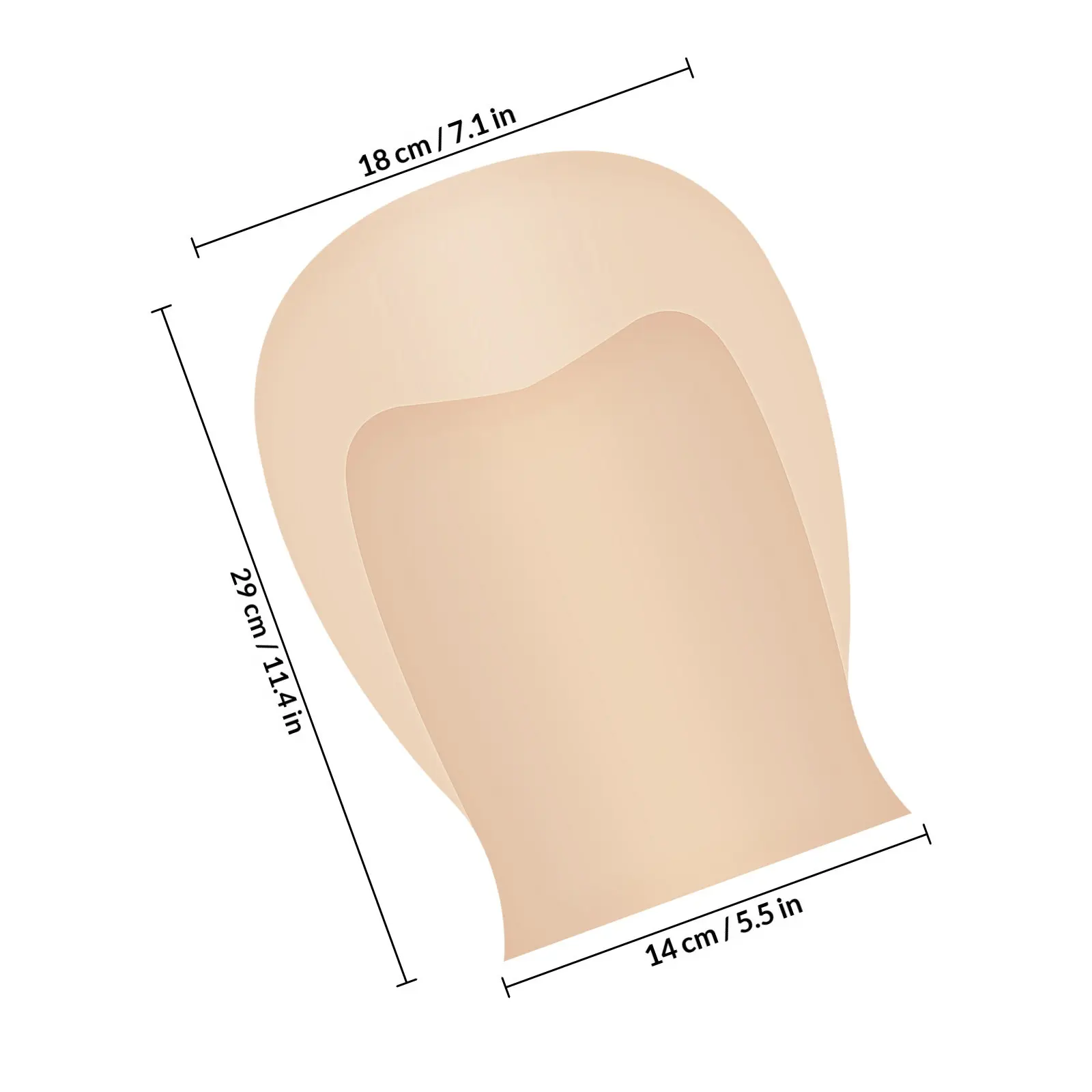 Latex Bald Cap Realistic Lightweight Suitable for Halloween Cosplay Performance Party Makeup Bald Cap Costume Accessory