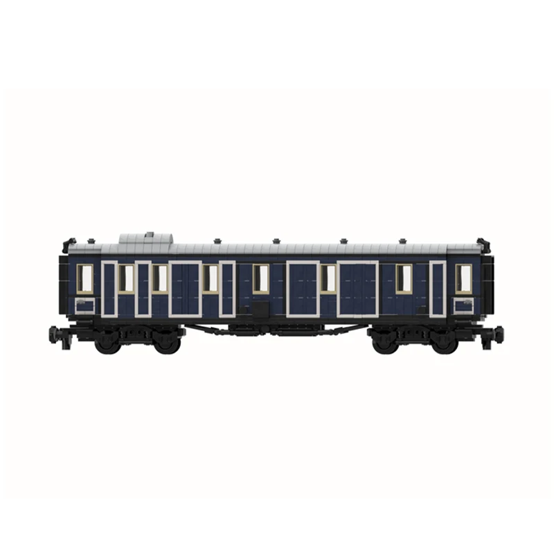 Classic City Train Series Bavarian Express Train Baggage Wagon Building Blocks Model Bricks Children's Educational Toy Xmas Gift