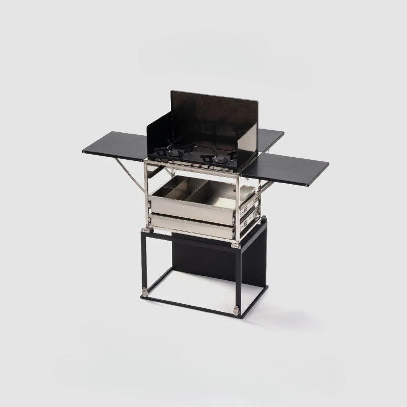 Outdoor Picnic Portable Magic Kitchen, Car Self-driving Aluminum Alloy Mobile Camping Table